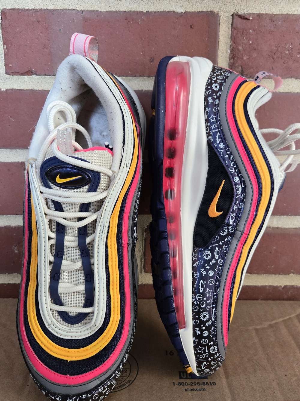 Nike Air Max 97 Have A Nike Day GS Youth 6Y Women’s 7.5 Neon Doodle
